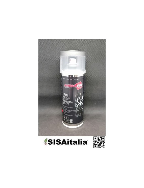 Vernice smalto spray ferro micaceo 400 ml Ambro-Sol, V400MIC.4 grigio antracite.