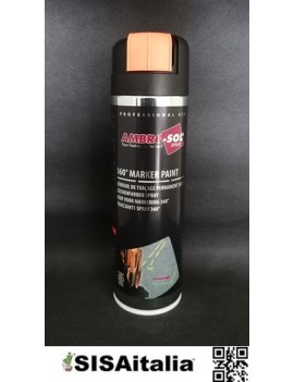 Tracciante spray 360 gradi 500 ml Ambro-Sol, V403ARANCIOF arancio fluorescente.