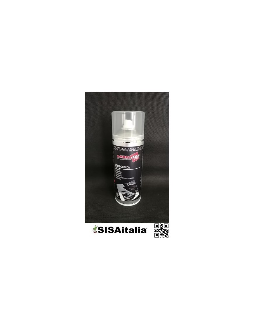 Protettivo isolante sottoscocca a base di catramina bituminosa 400 ml Ambro-Sol V400SCOCCA nero.