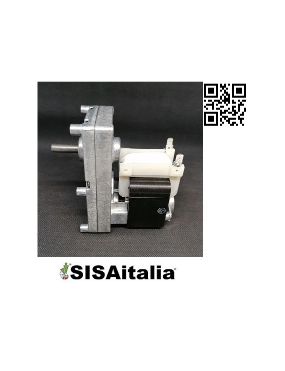 Motoriduttore per Stufa a Pellet 4,7 rpm albero da 8,5 mm 7,5 mm fresato pacco statore 40 mm.