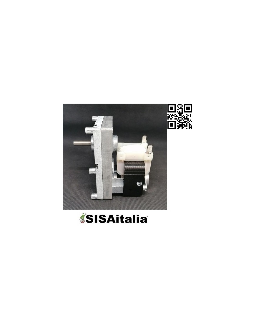 Motoriduttore per Stufa a Pellet 5,0 rpm albero da 8,5 mm 7,5 mm fresato pacco statore 30 mm.