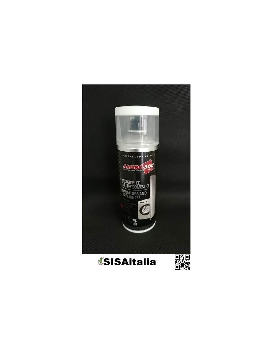 Vernice smalto radiatori ed elettrodomestici 400 ml Ambro-Sol, V400RAD.2OP bianco opaco.