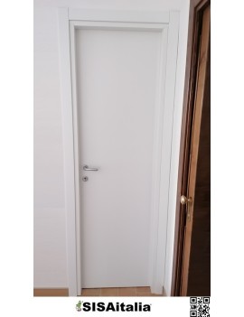 Porta interna reversibile in laminato bianco opaco, 60x210 cm.