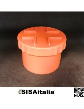 Tappo di chiusura per tubo pvc arancio Ø 100 mm.