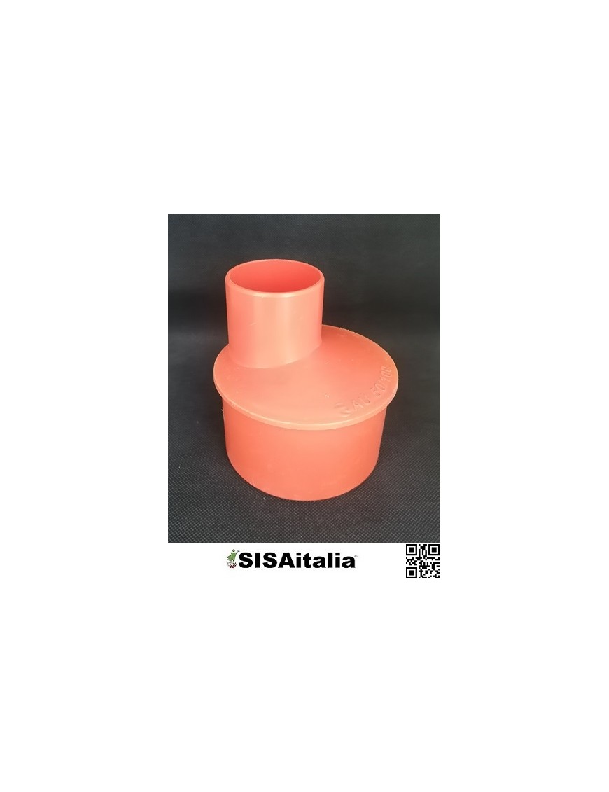 Raccordo pvc arancio aumento Ø 50-100 mm.