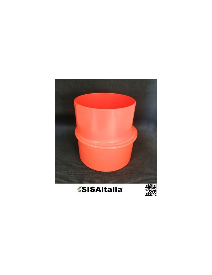 Raccordo pvc arancio aumento Ø 110-125 mm.