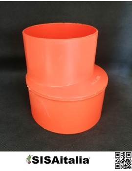 Raccordo pvc arancio riduzione Ø 125-110 mm.