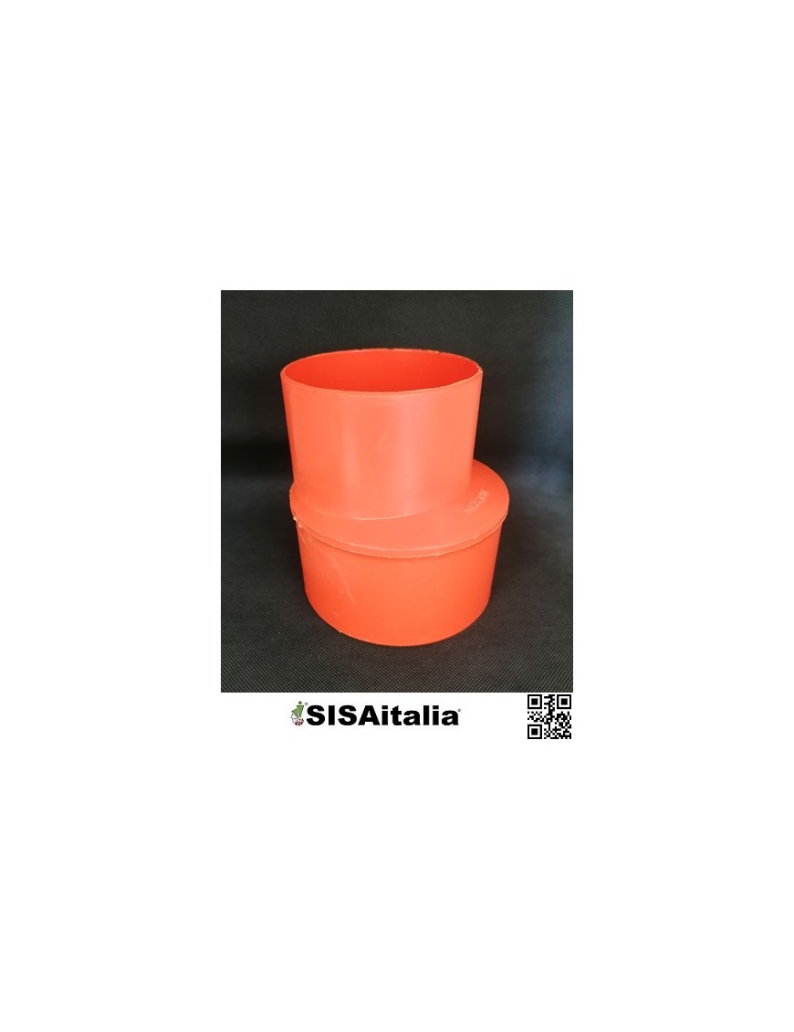 Raccordo pvc arancio riduzione Ø 125-110 mm.