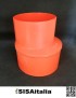 Raccordo pvc arancio riduzione Ø 125-110 mm.