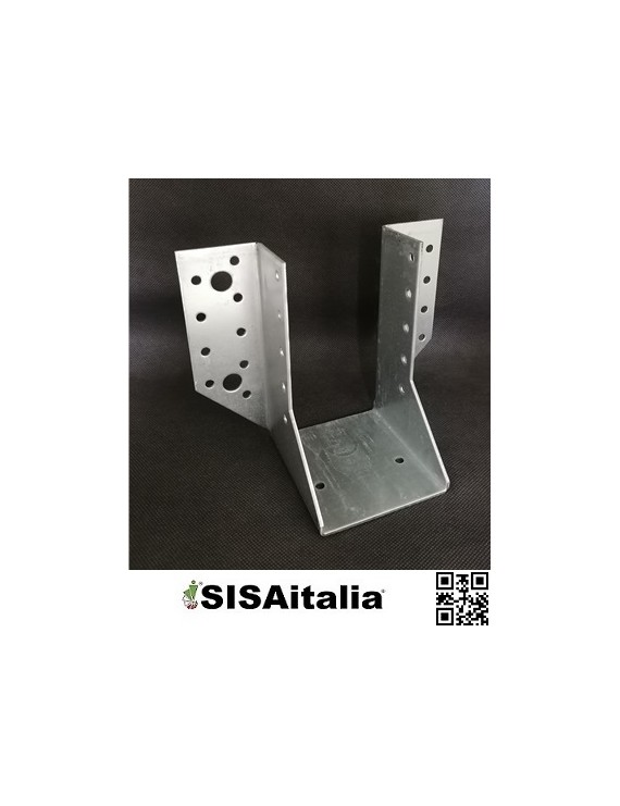 Ancoraggio scarpa esterna per legno rettangolare 70x125 mm.