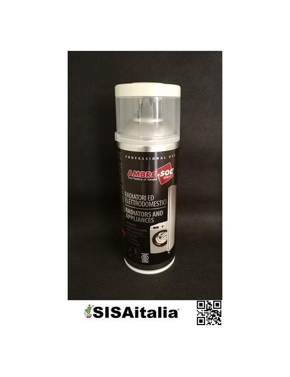 Vernice smalto radiatori ed elettrodomestici 400 ml Ambro-Sol, V400RAD.1 bianco perla.