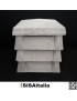 Comignolo canna fumaria in cls 30x30-40x40 cm.