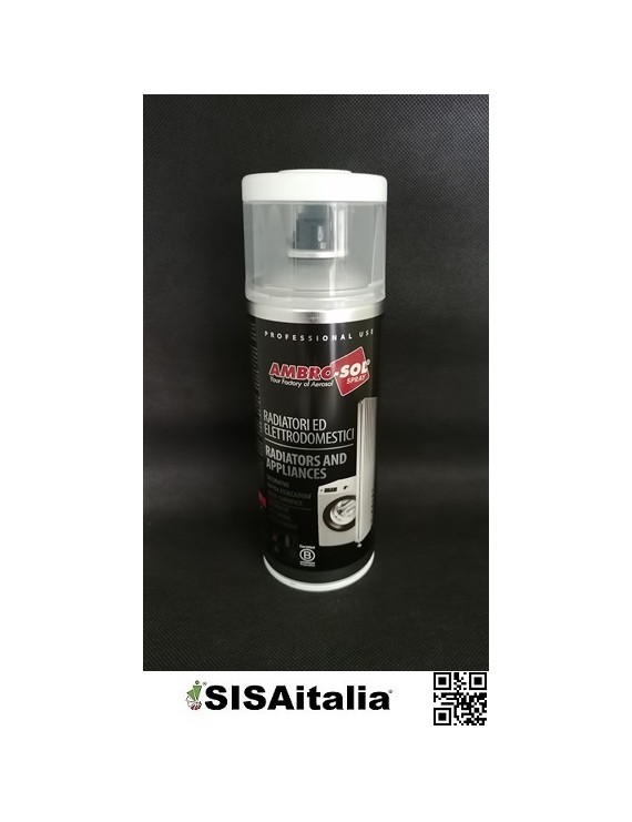 Vernice smalto radiatori ed elettrodomestici 400 ml Ambro-Sol, V400RAD.2 bianco lucido.