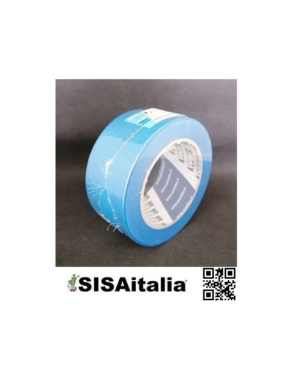 Nastro in carta per esterni anti UV waterproof 50 mt Perfect Mask® 610 Blu 1406 Panfilm, 50 mm.