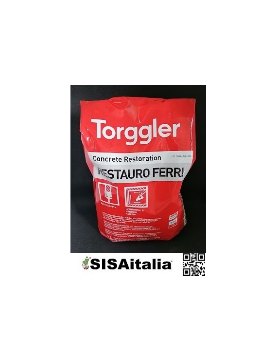 Malta protettiva anticorrosivo e barriera acqua dei ferri di armatura Restauro Ferri 005523 Torggler 5 kg.