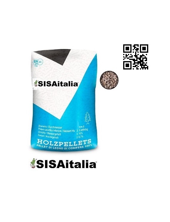 Pellet 100% Abete Holzpellets A1 blu 15 Kg.