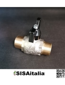 Valvola a sfera progress maschio-maschio diritta maniglia a farfalla 09815352 emmeti 3/4.