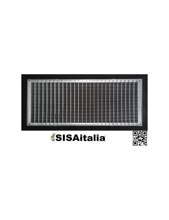 Griglia zincata antitacco con telaio 40x100 cm.