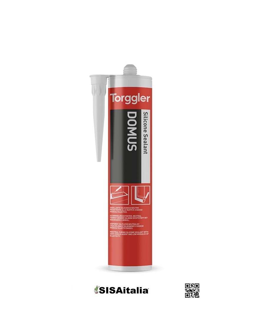 Silicone neutro restistente alle muffe e a basso modulo elastico domus 310 ml 5616 torggler grigio perla