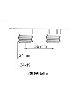 Multiplex collettore con rubinetti componibile mediante nipplo di giunzione, 01307265 Emmeti 3/4 3 vie.