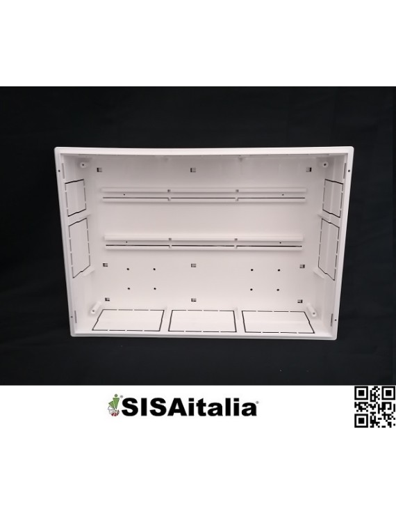 Cassetta in plastica per collettori bianca, 460x310x90 mm.