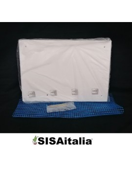 Cassetta in plastica per collettori bianca, 460x310x90 mm.