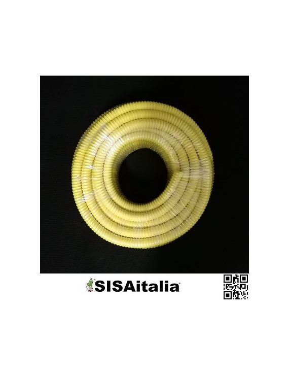 Guaina in pvc spiralata plastificata gialla Ø 25 mm