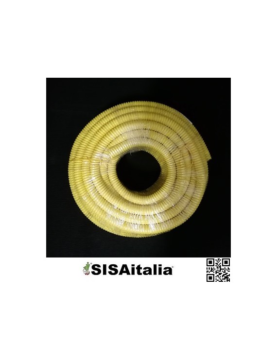 Guaina in pvc spiralata plastificata gialla Ø 30 mm