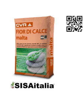 Malta naturale di sola calce colore nocciola, fior di calce CVR 25 kg.