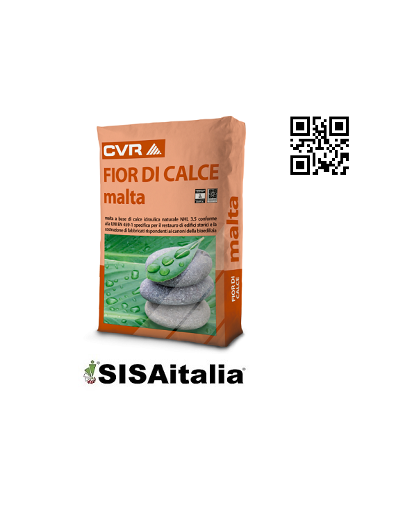 Malta naturale di sola calce colore nocciola, fior di calce CVR 25 kg.