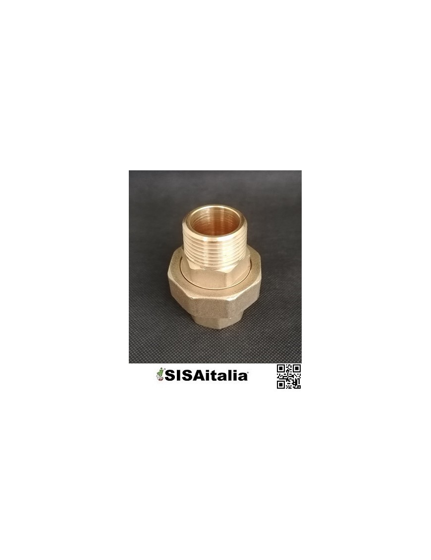 Bocchettone 341-6bh gebo serie pesante iso 7/1 a sede conica con o-ring  m/f ottone 1.