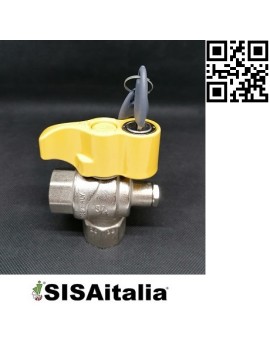 Valvola a sfera per gas con serratura di sicurezza Futurgas, 09813042 emmeti 3/4.